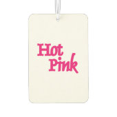 Hot Roze witte auto luchtverfrisser (Achterkant)