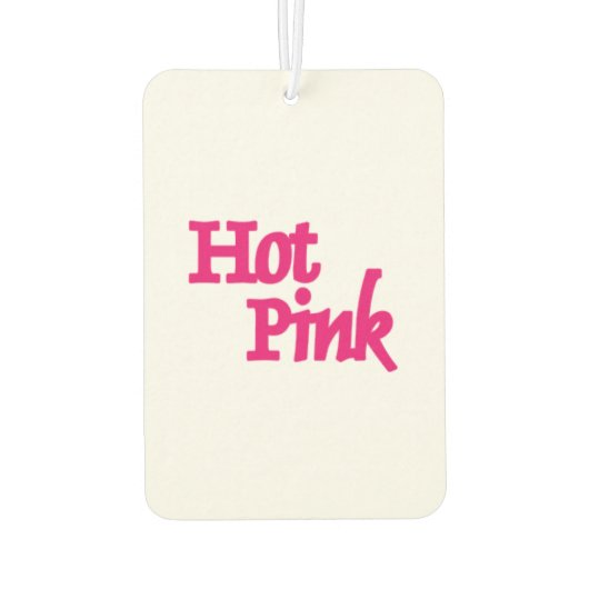 Hot Roze witte auto luchtverfrisser (Achterkant)