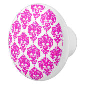 Hot-roze witte Damascus legant Chic Bedroom Dresse Keramische Knop (Rechts)