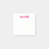 Hot Roze witte notitie pads Post-it® Notes (Voorkant)