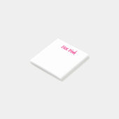 Hot Roze witte notitie pads Post-it® Notes (Schuin)
