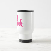 Hot Roze woord wit reizen forens mok (Center)