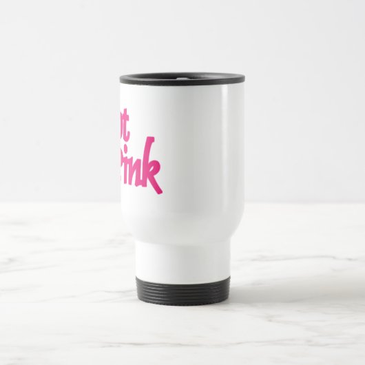 Hot Roze woord wit reizen forens mok (Center)