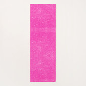 Hot Roze Yoga Glitter Meisje Aanpassen Sparkle Yogamat (Achterkant)