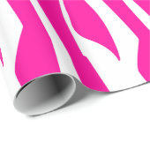 Hot-roze Zebra afdrukken Cadeaupapier (Rol Hoek)