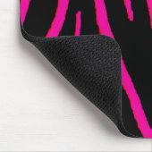 Hot-roze Zebra afdrukken Muismat (Hoek)