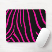 Hot-roze Zebra afdrukken Muismat (Met muis)