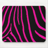 Hot-roze Zebra afdrukken Muismat (Voorkant)
