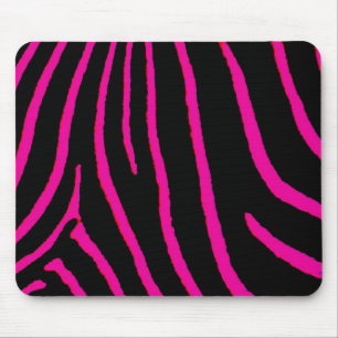 Hot-roze Zebra afdrukken Muismat