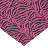 Hot-roze Zebra Animal Print Table Runner Korte Tafelloper (Hoek)