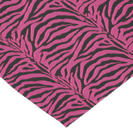 Hot-roze Zebra Animal Print Table Runner Korte Tafelloper