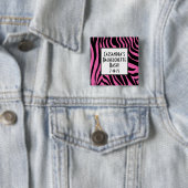 Hot-roze Zebra Bachelorette Button (In situ)