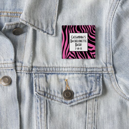 Hot-roze Zebra Bachelorette Button (In situ)
