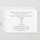 Hot-roze Zebra-grats Girl's Graduation Party Kaart (Achterkant)