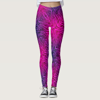 Hot-roze Zebra Leggings
