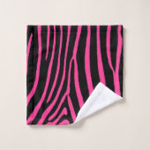 Hot roze zebra print handdoek (Wasdoekje)