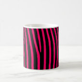 Hot-roze Zebra-stripes Koffiemok (Center)