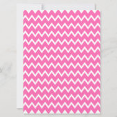 Hot-roze Zigzag Patroon Kaart (Achterkant)
