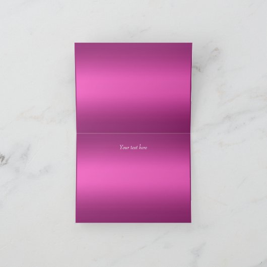 Hot Roze & Zilver Tiara Sweet 16 Dank u kaart (Binnen)