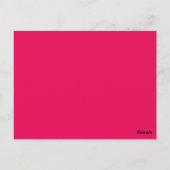 Hot-roze zwammen Guitar Table Briefkaart (Achterkant)