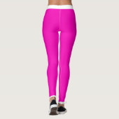 Hot-roze, zwart en wit leggings (Achterkant)