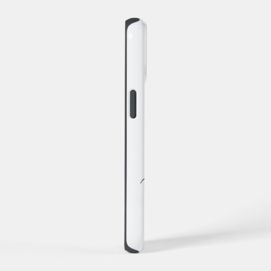 Hot Roze Zwart Initiaal Naam Monogrammed iPhone 15 Case (Rechterkant)