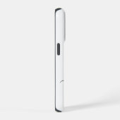 Hot Roze Zwart Initiaal Naam Monogrammed iPhone Hoesje (Rechterkant)