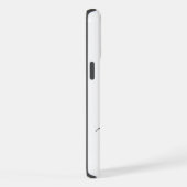 Hot Roze Zwart Initiaal Naam Monogrammed iPhone Hoesje (Rechterkant)