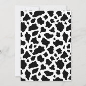 Hot roze zwart wild west cowgirl verjaardag kaart (Achterkant)