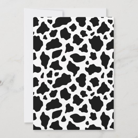 Hot roze zwart wild west cowgirl verjaardag kaart (Achterkant)