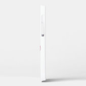 Hot Roze Zwart Wit Funky Wavy Scroll Floral Case-Mate iPhone Case (Achterkant / Links)