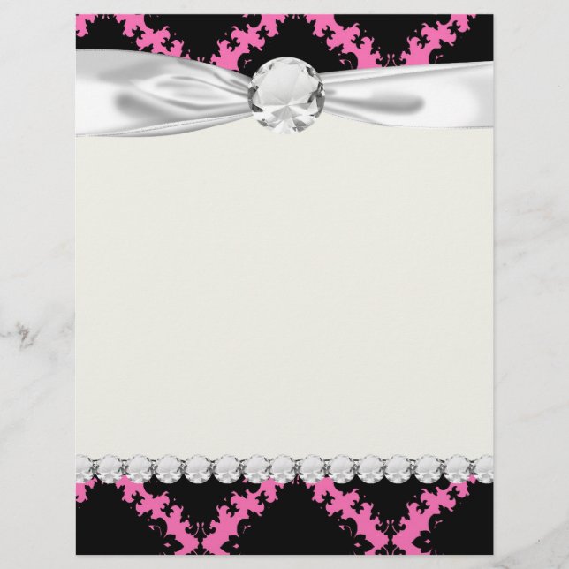 hot roze zwarte diamantmot (Voorkant)