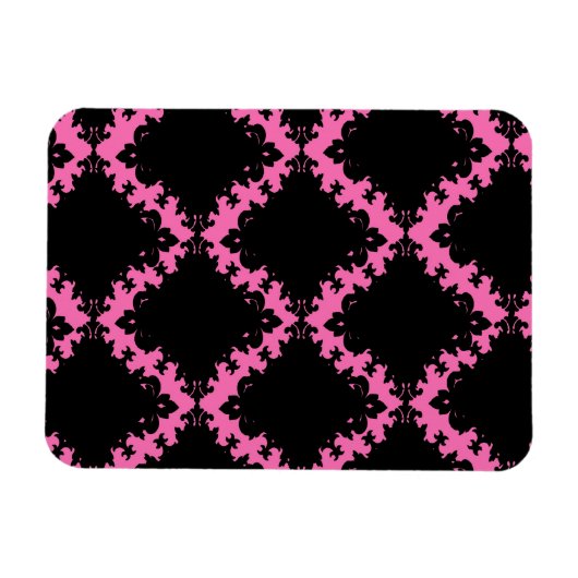 hot roze zwarte diamantmot magneet (Horizontaal)