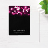 Hot-roze zwarte draagtas - Aangepaste draagkaart Visitekaartjes (Bureau)