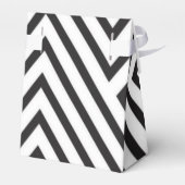 Hot-roze zwarte hiel-schoenen Quinceanera-partij Bedankdoosjes (Achterkant)