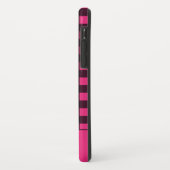 Hot-roze zwarte spelnaam Case-Mate iPhone case (Achterkant/links)