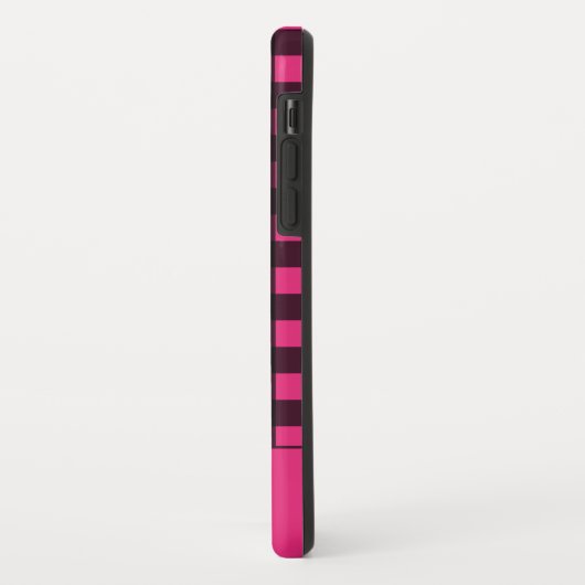 Hot-roze zwarte spelnaam Case-Mate iPhone case (Achterkant/links)