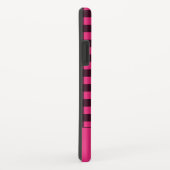 Hot-roze zwarte spelnaam Case-Mate iPhone case (Achterkant/rechts)