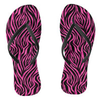 Hot-roze zwarte Teenslippers