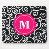 Hot-roze zwarte-zwembad Muismat. Muismat (Voorkant)