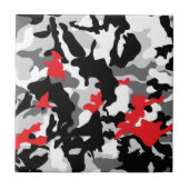 Hot Safari zwart-wit Tegeltje (Voorkant)