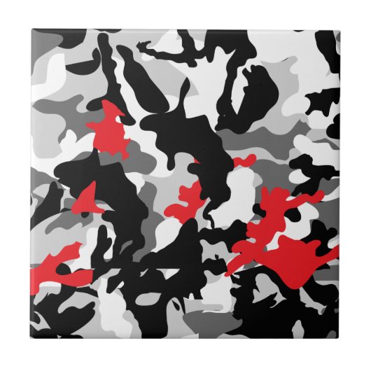 Hot Safari zwart-wit Tegeltje (Voorkant)