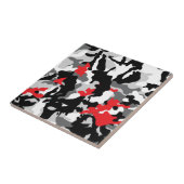 Hot Safari zwart-wit Tegeltje (Zijkant)