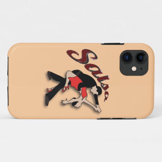 Hot-Salsa Dancing iPhone Case (Achterkant (horizontaal))