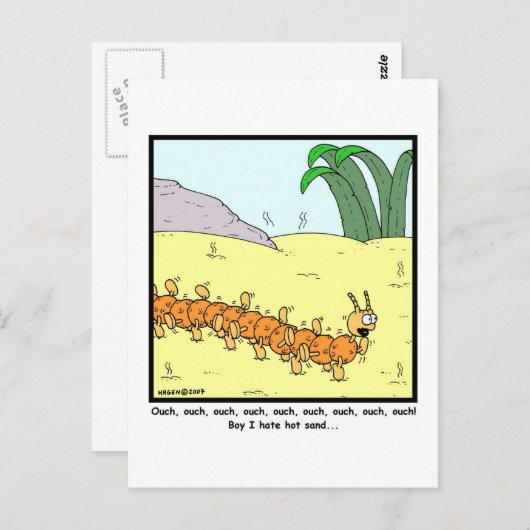 Hot Sand Briefkaart (Voorkant / Achterkant)