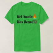 Hot Santa heeft Beard T-shirt (Design voorkant)
