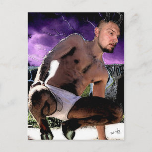 Hot Satyr in het Briefkaart Briefs