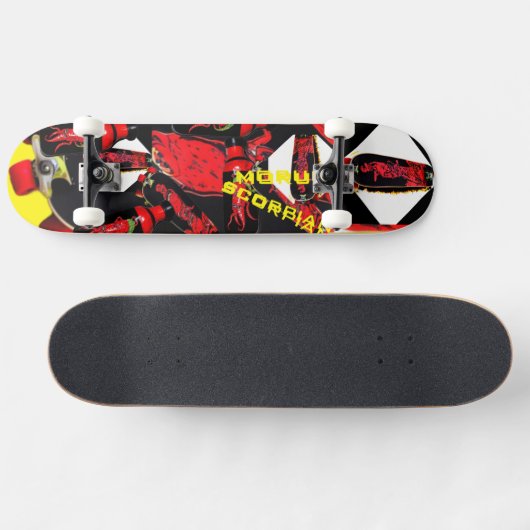 Hot Sauce. #5 "Trinidad Moruga Scorpian" Persoonlijk Skateboard (Horizontaal)