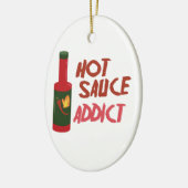 Hot Sauce Addict Keramisch Ornament (Links)