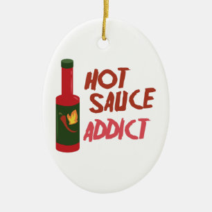 Hot Sauce Addict Keramisch Ornament